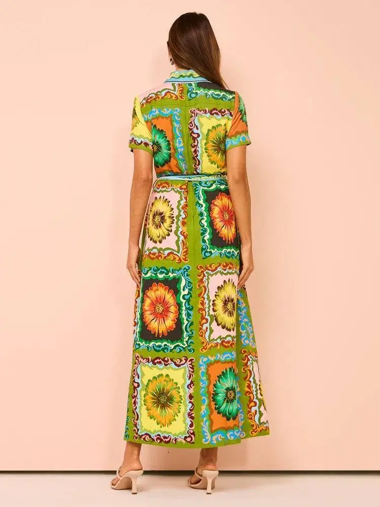 Alemais Disco Daisy Shirtdress Multicolour Size 10 for rent on The Volte - main image