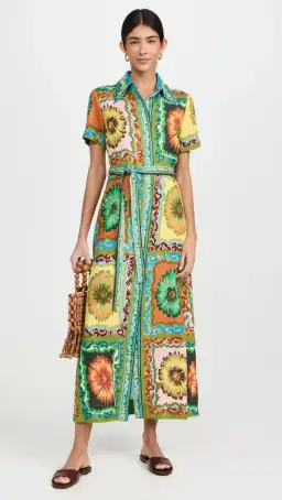 Alemais Disco Daisy Shirtdress Multicolour Size 10 for rent on The Volte - image 5