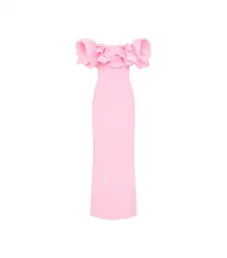 Rebecca Vallance Jenna Off Shoulder Gown Pink Size AU 4 for rent on The Volte - image 5