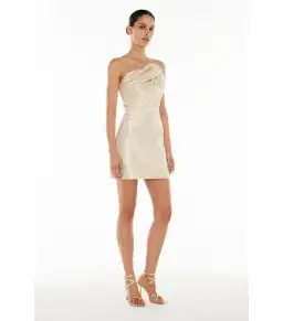 Manning Cartell Future Moderne Mini Dress Gold Size AU 8 for rent on The Volte - image 2
