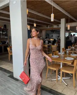 Arcina Ori Amelie Dress in Floral Mauve Size L / AU 12 for rent on The Volte - image 4