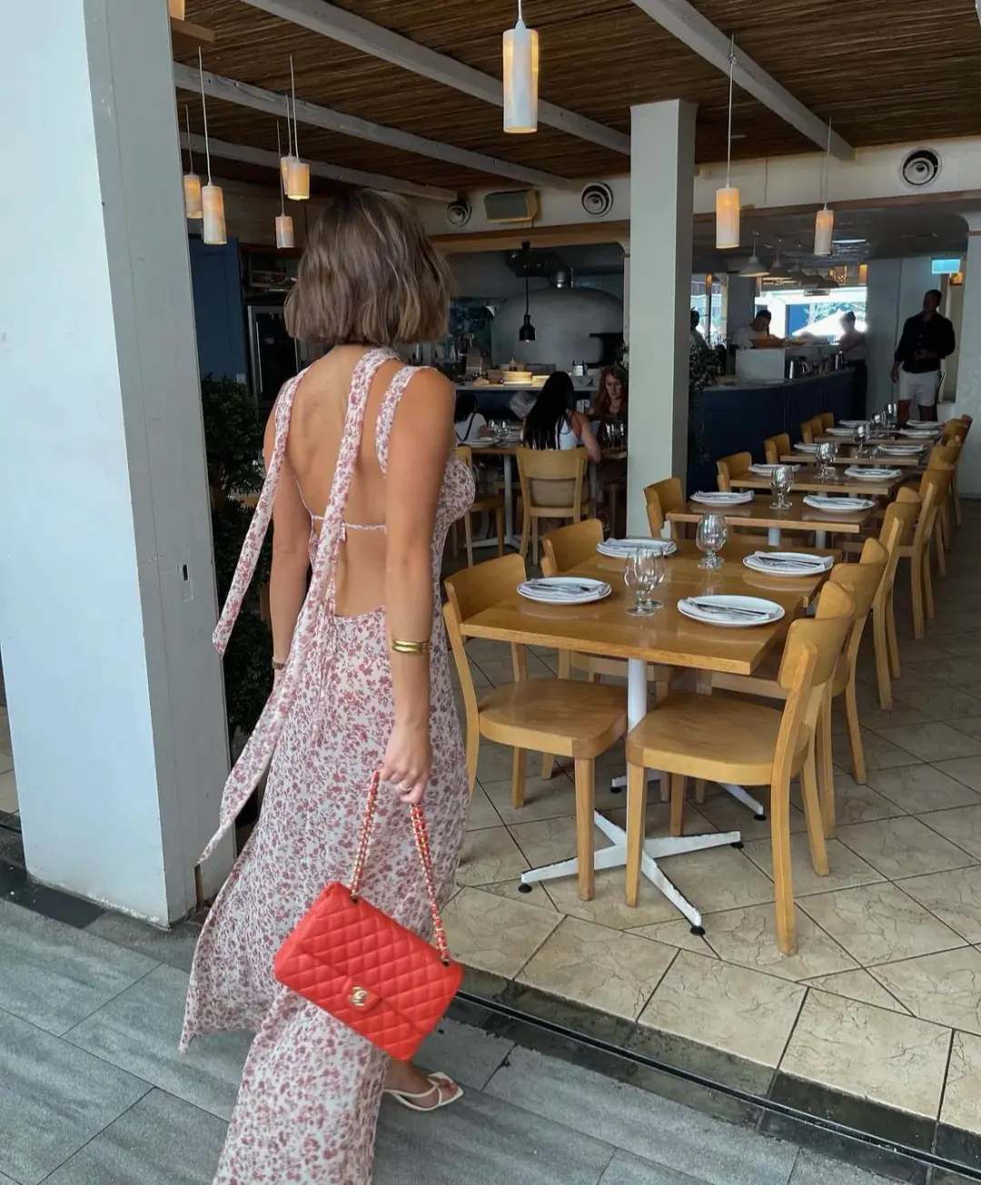 Arcina Ori Amelie Dress in Floral Mauve Size L / AU 12 for rent on The Volte - main image