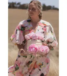 Acler Clayton Maxi Dress Daphney Posy Size AU 12 for rent on The Volte - image 2