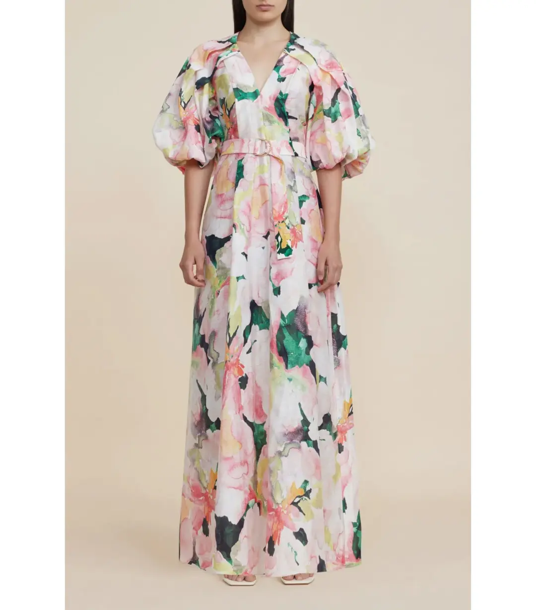 Acler Clayton Maxi Dress in Daphne Posy Size AU 14 for rent on The Volte - main image