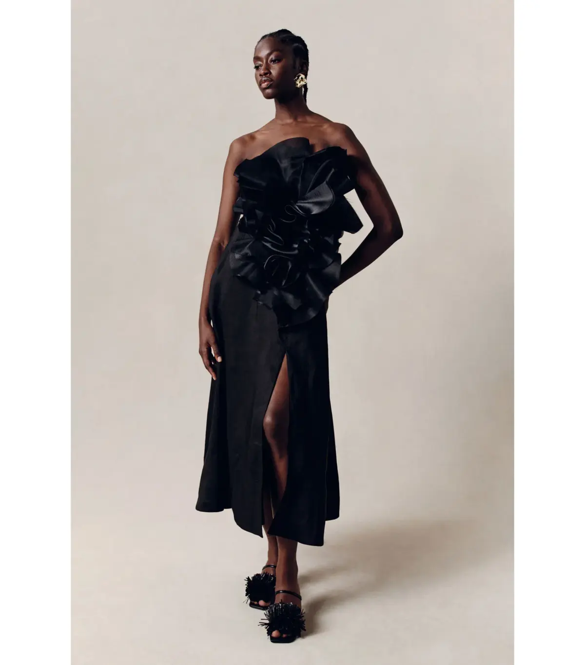 Aje Energy Midi Dress in Black Size AU 8  - Image 4