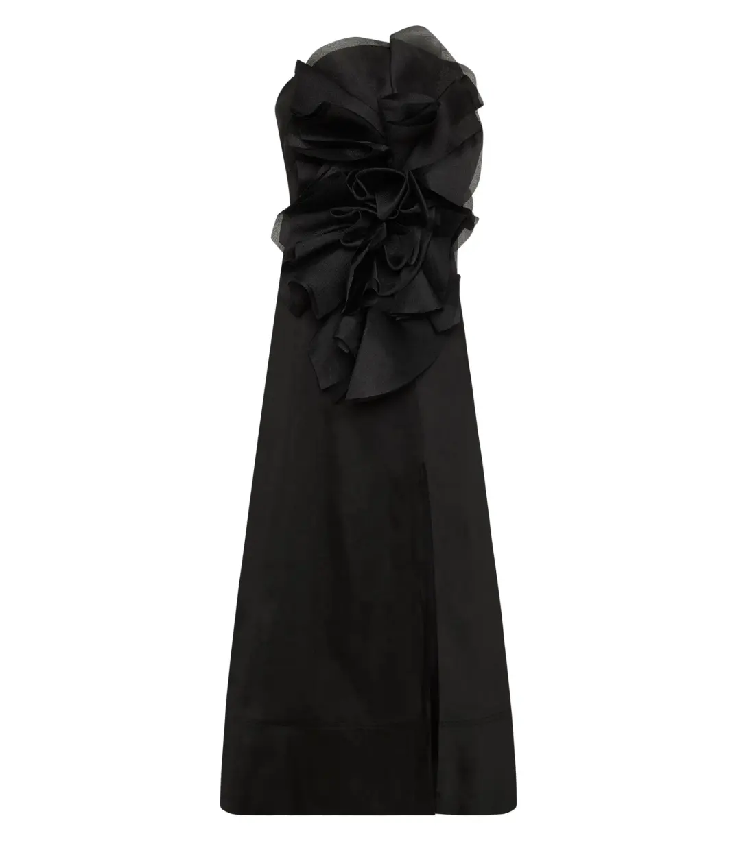 Aje Energy Midi Dress in Black Size AU 8 for rent on The Volte - main image