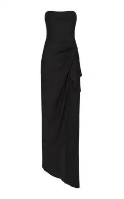Manning Cartell Asymmetrical Games Strapless Gown Black Size 8 for rent on The Volte - image 5