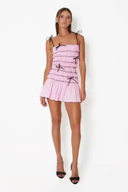 Cin Cin Femme Mini Dress Ballet Pink Size XS / AU 6 for rent on The Volte - image 1