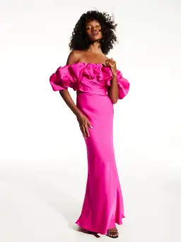 Sheike Margot Maxi Dress Magenta Pink Size 6 for rent on The Volte - image 5