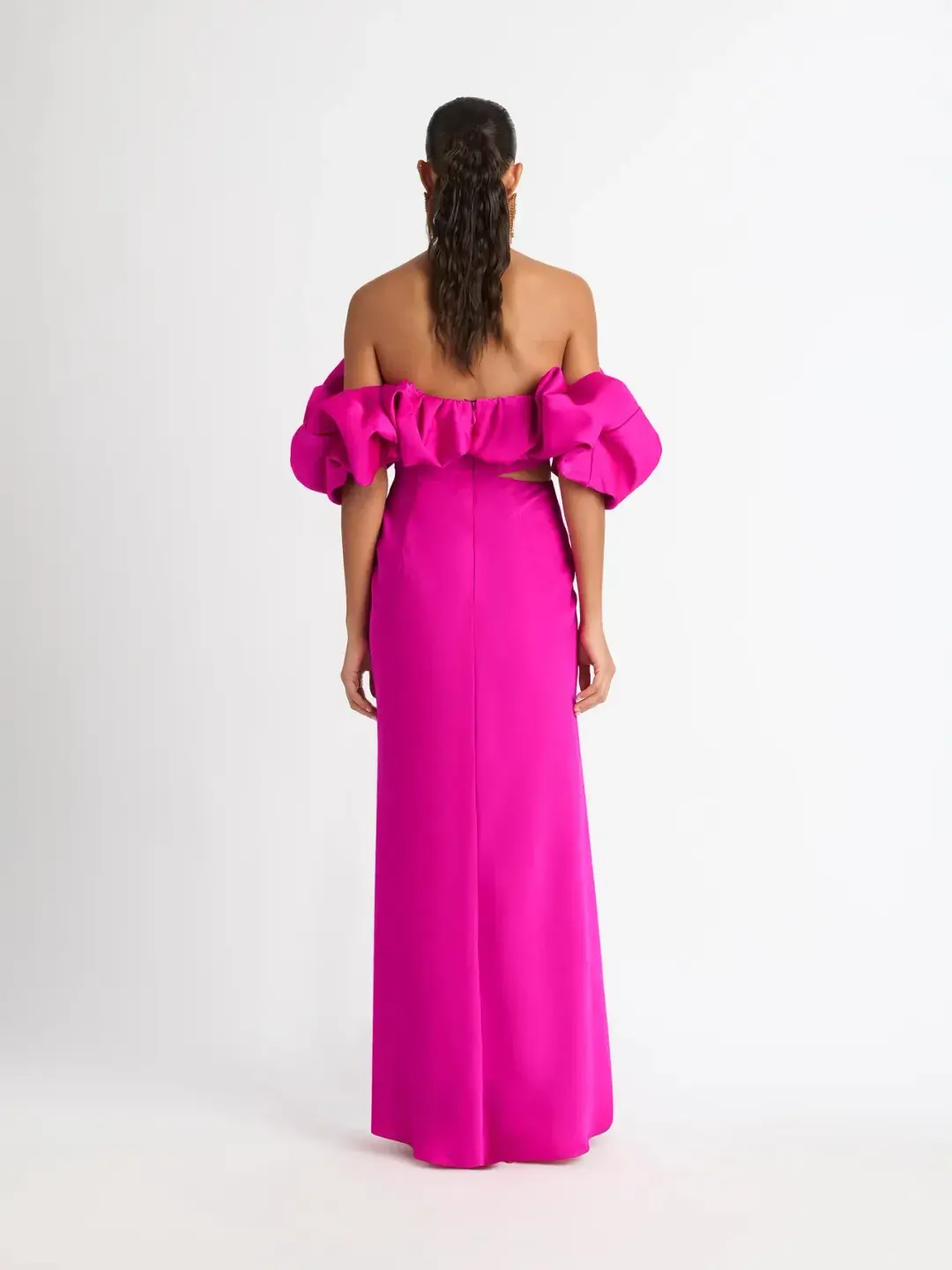 Sheike Margot Maxi Dress Magenta Pink Size 6 for rent on The Volte - main image