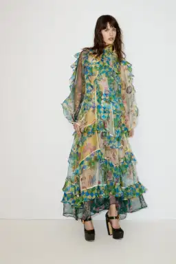 Alemais Guardian Ruffled Silk Organza Gown Size 10 Au for rent on The Volte - image 6