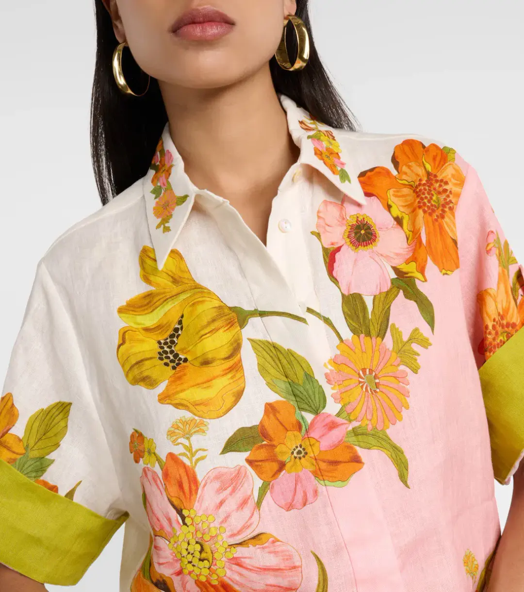 ALEMAIS Silas Shirt & Pant Set Floral Multi Size 10 for rent on The Volte - main image