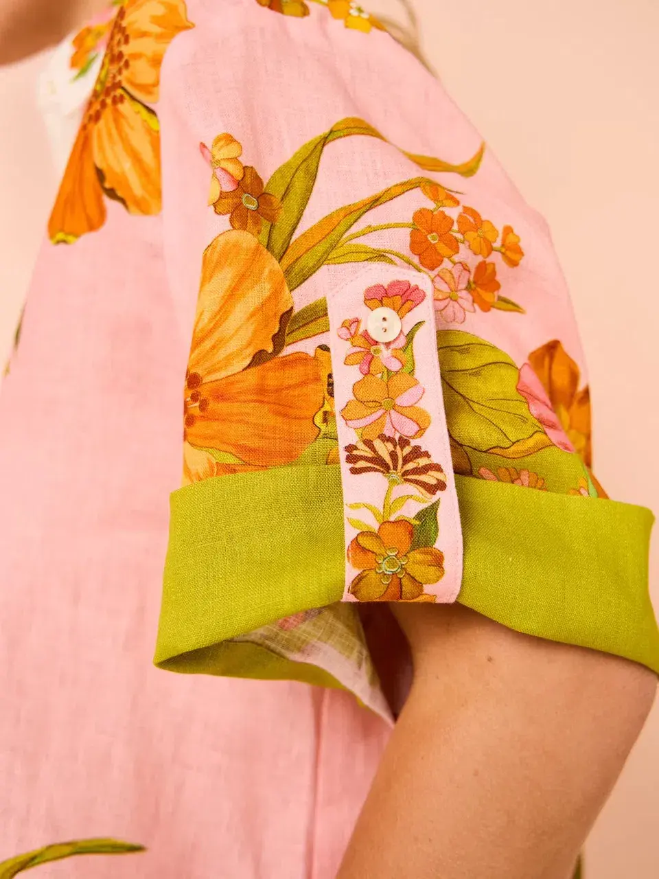 ALEMAIS Silas Shirt & Pant Set Floral Multi Size 10 for rent on The Volte - main image