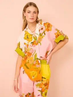 ALEMAIS Silas Shirt & Pant Set Floral Multi Size 10 for rent on The Volte - image 10