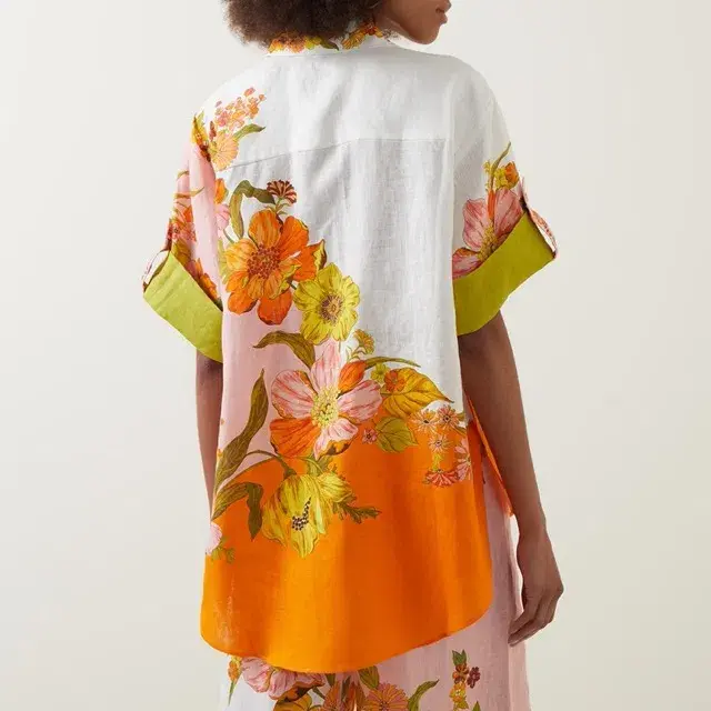 ALEMAIS Silas Shirt & Pant Set Floral Multi Size 10 for rent on The Volte - main image