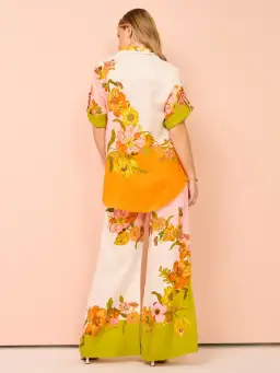 ALEMAIS Silas Shirt & Pant Set Floral Multi Size 10 for rent on The Volte - image 9