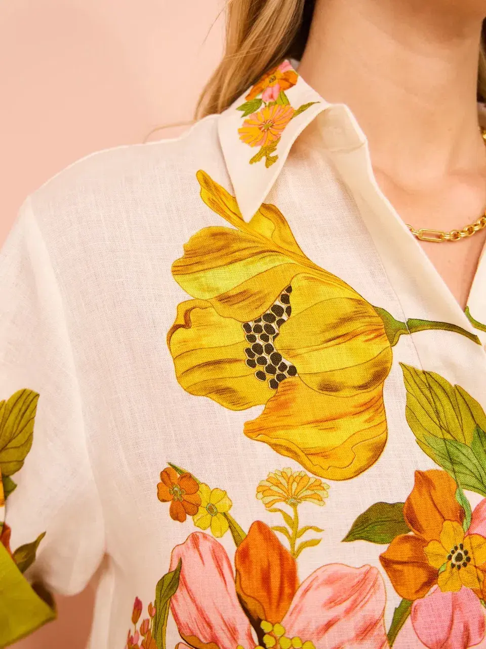 ALEMAIS Silas Shirt & Pant Set Floral Multi Size 10 for rent on The Volte - main image