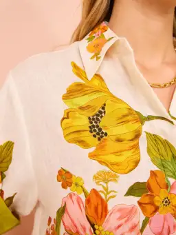 ALEMAIS Silas Shirt & Pant Set Floral Multi Size 10 for rent on The Volte - image 12