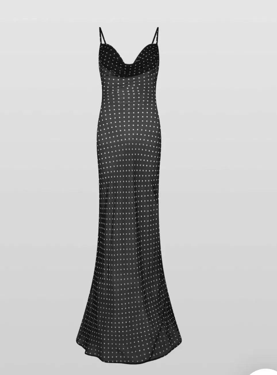 Rat & Boa Giselle Polka Dot Sheet Maxi Dress Black Size Xxs / Size 6 for rent on The Volte - main image