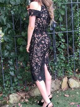 THURLEY Eden Midi Dress Black Size 8 for rent on The Volte - image 8