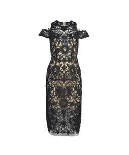 THURLEY Eden Midi Dress Black Size 8 for rent on The Volte - image 3