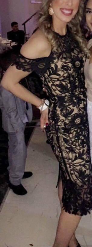 THURLEY Eden Midi Dress Black Size 8 for rent on The Volte - main image