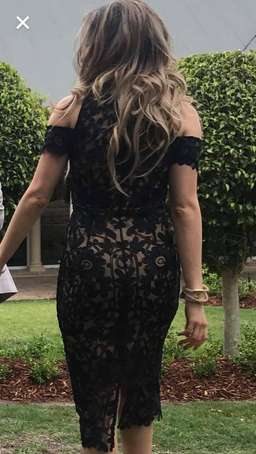 THURLEY Eden Midi Dress Black Size 8 for rent on The Volte - image 5