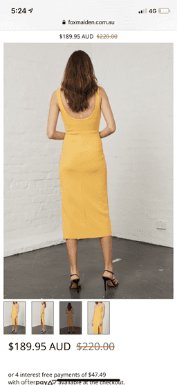 Bec & Bridge | Elle Dress Yellow Size 8
