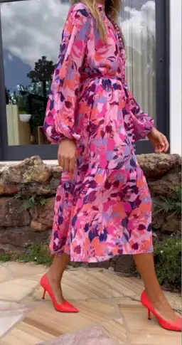 Sheike Violetta Dress Purple/Pink Size AU 12 for rent on The Volte - image 2