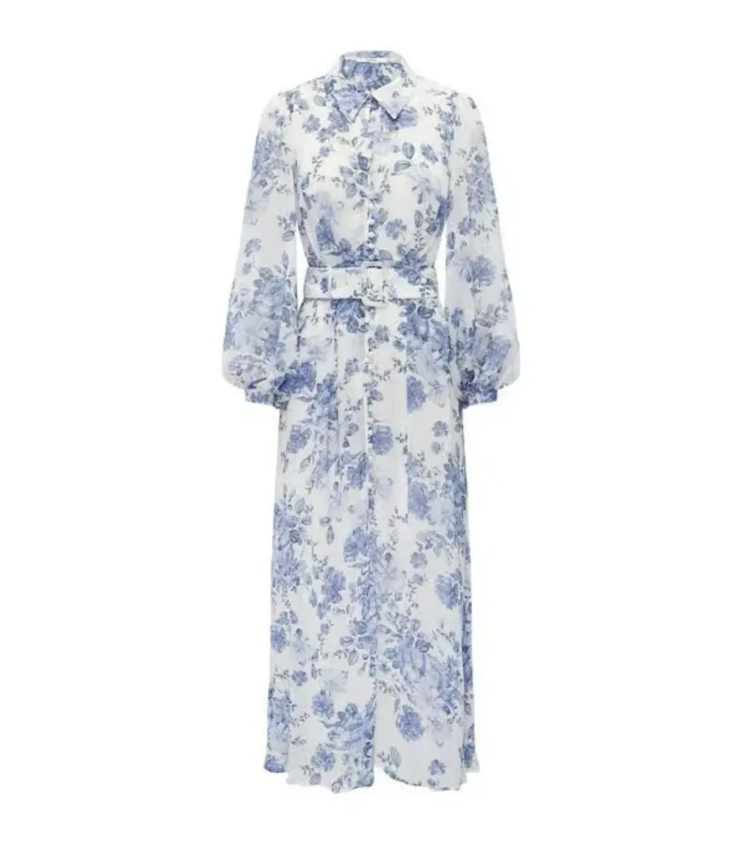 Sheike Bella Blue Maxi Dress Floral Size AU 14 for rent on The Volte - main image
