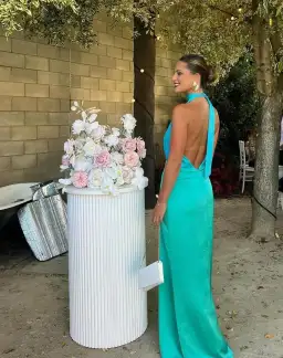 The Wolf Gang Oahu Slip Dress Aquamarine Size S / AU 8 for rent on The Volte - image 6