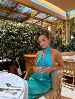 The Wolf Gang Oahu Slip Dress Aquamarine Size M / AU 10 for rent on The Volte - image 6