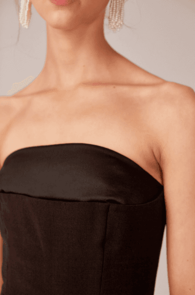 *BRAND NEW* C/MEO Collective Next Step Gown Black Size 6 for rent on The Volte - main image