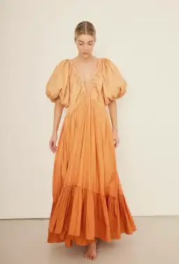 Rooh Collective Birthday Gown in Orange Ombre Size S for rent on The Volte - image 1