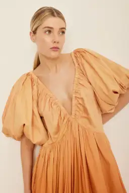 Rooh Collective Birthday Gown in Orange Ombre Size S for rent on The Volte - image 3