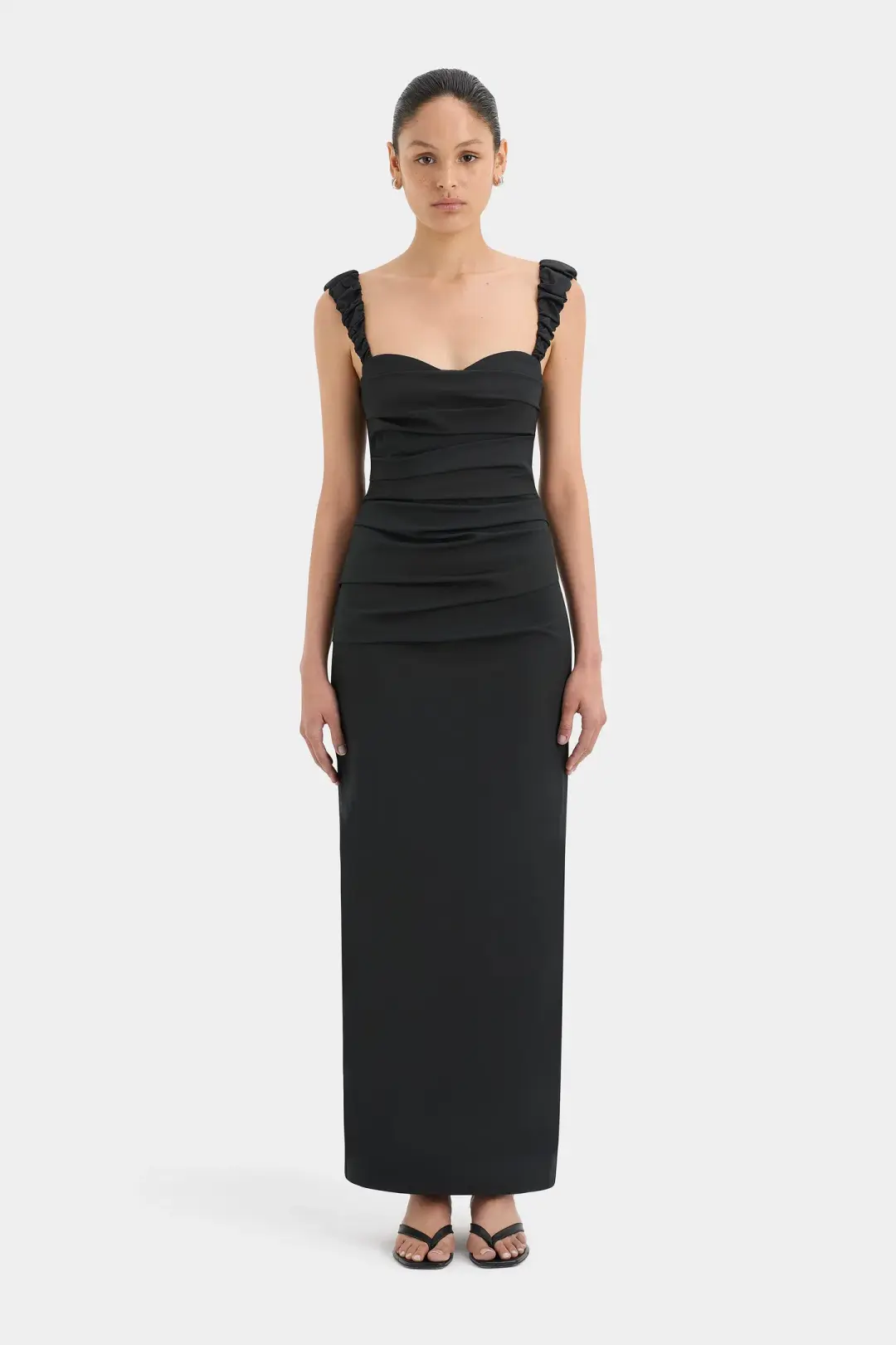 Sir the Label Azul Balconette Gown Black Size 2 / AU 10 for rent on The Volte - main image