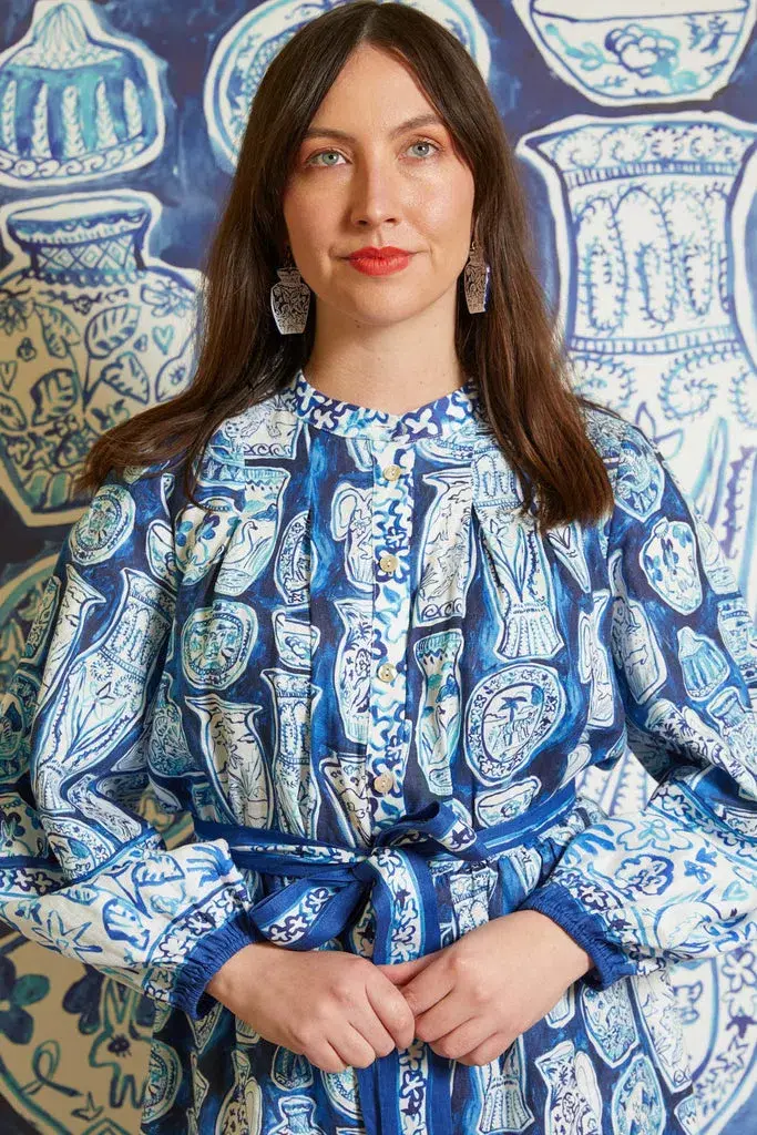 Gorman Porcelain Paradise Mini Party Dress Print Size 20 for rent on The Volte - main image