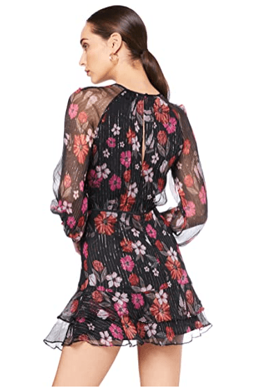 La Maison Talulah Wild Bloom Long Sleeve Mini Dress In Winter Size 6 for rent on The Volte - main image