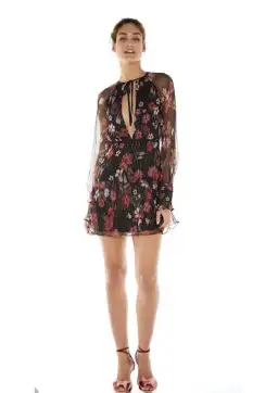 La Maison Talulah Wild Bloom Long Sleeve Mini Dress In Winter Size 6 for rent on The Volte - image 3