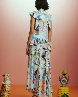 Alemais Aurelia Gown Print Size 14 for rent on The Volte - image 2