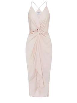 Sheike Midi Knot Dress Champagne Size 8 for rent on The Volte - image 2