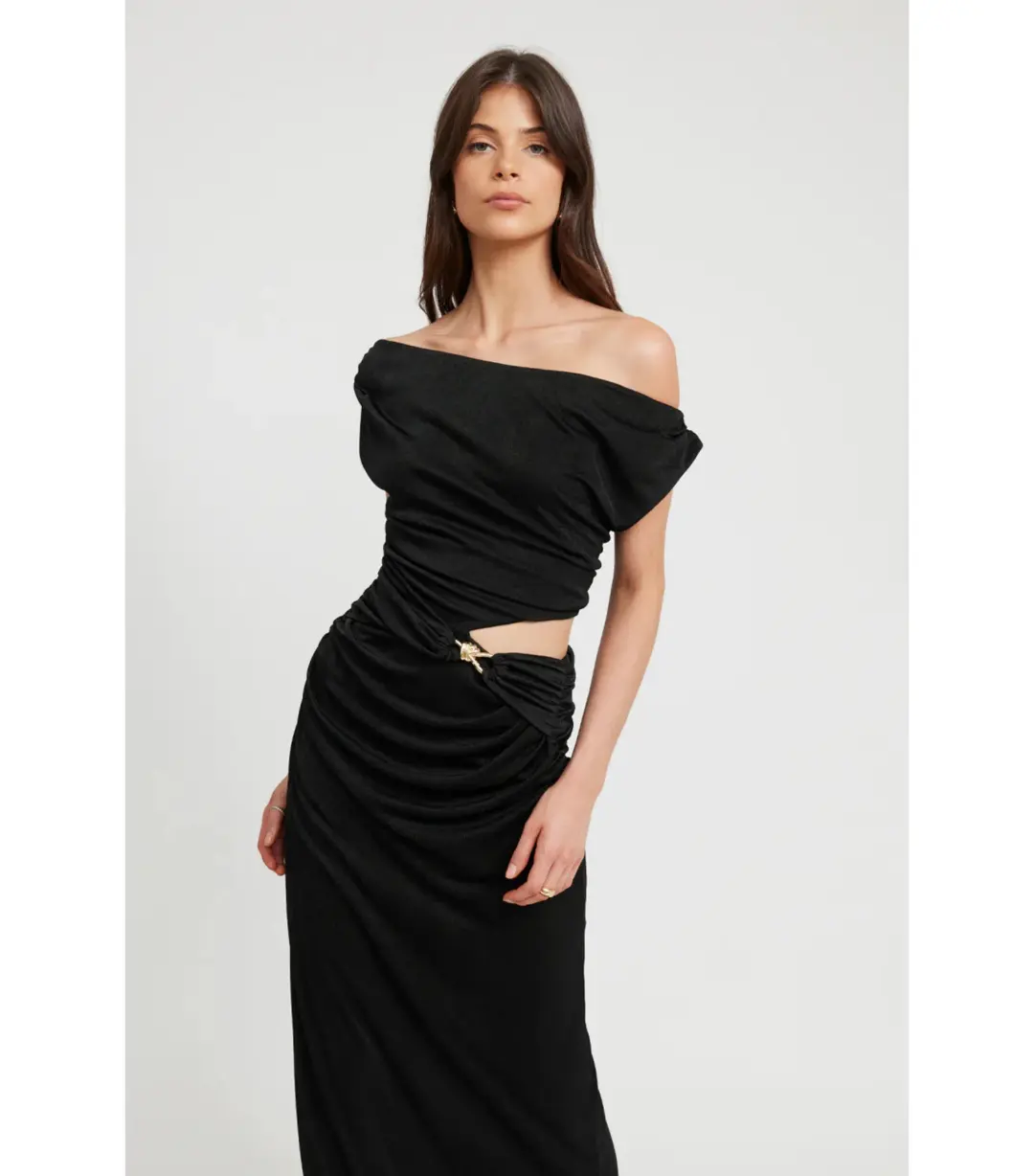 Tojha Kaia Dress Black Size AU 8 for rent on The Volte - main image