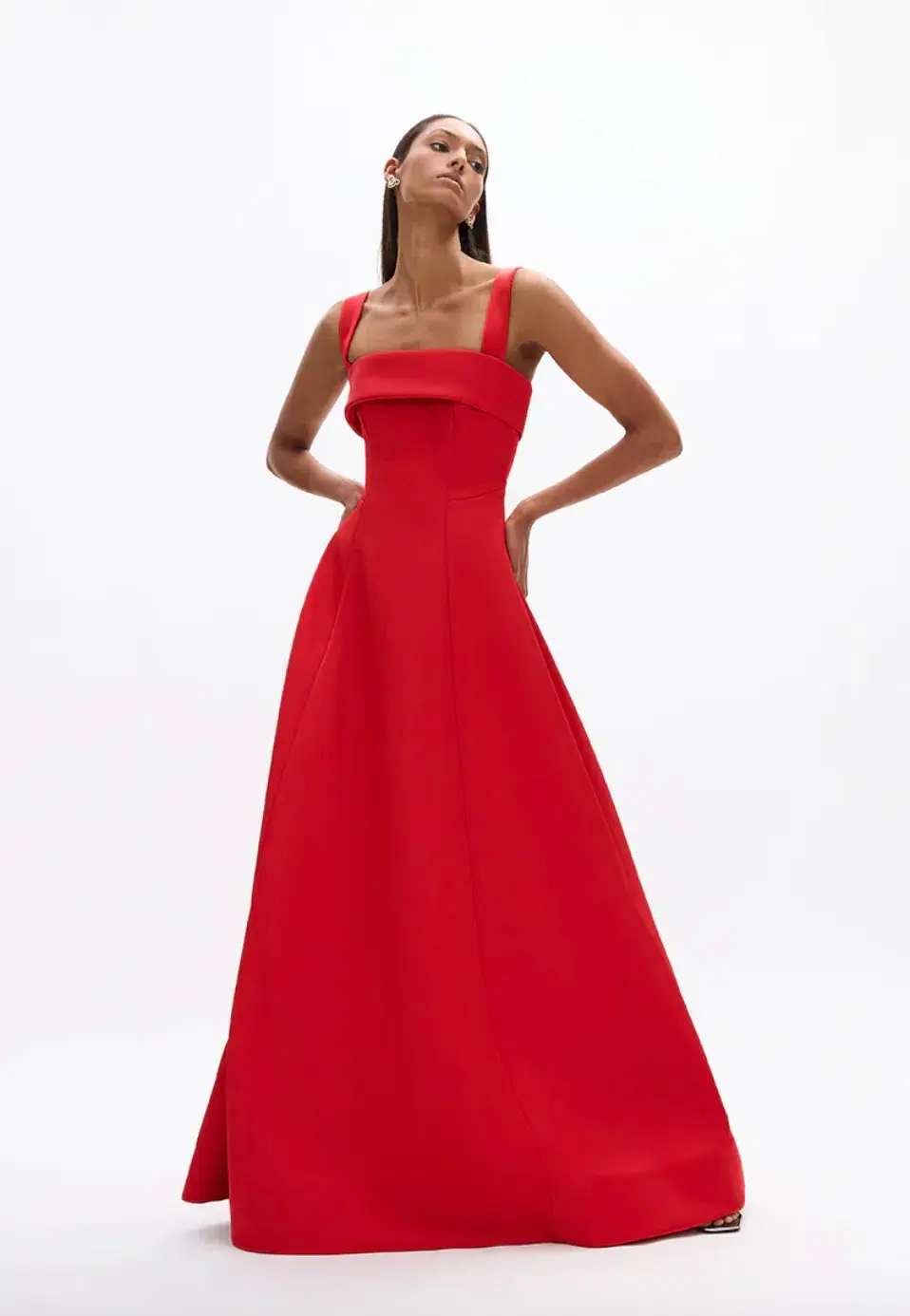 Rachel Gilbert Sera Gown Red Size AU 12 for rent on The Volte - main image