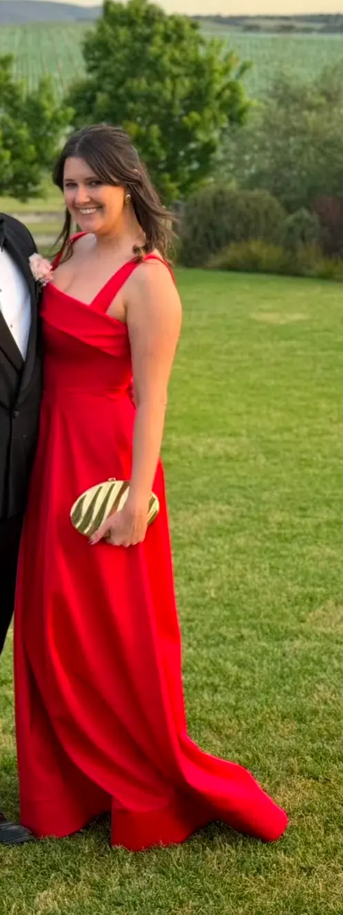 Rachel Gilbert Sera Gown Red Size AU 12 for rent on The Volte - main image