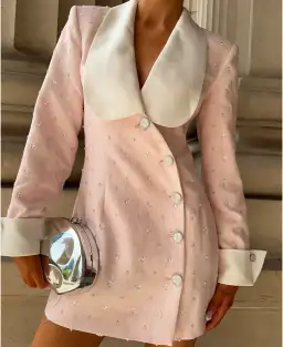 Atoir Magda Blazer Dress Pink Size AU 8 for rent on The Volte - image 5