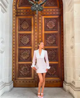 Atoir Magda Blazer Dress Pink Size AU 8 for rent on The Volte - image 3