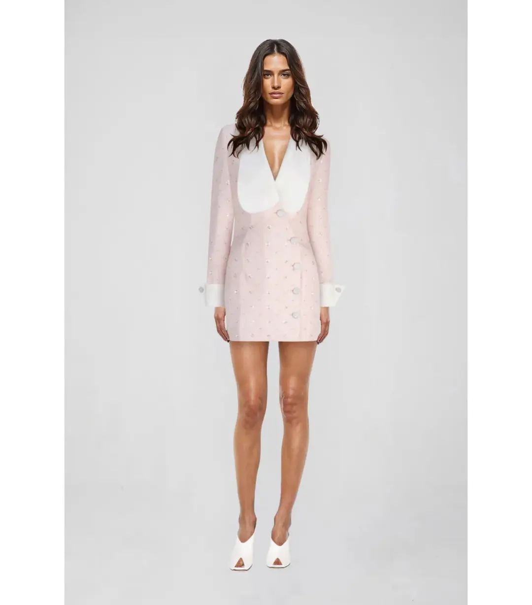 Atoir Magda Blazer Dress Pink Size AU 8 for rent on The Volte - main image