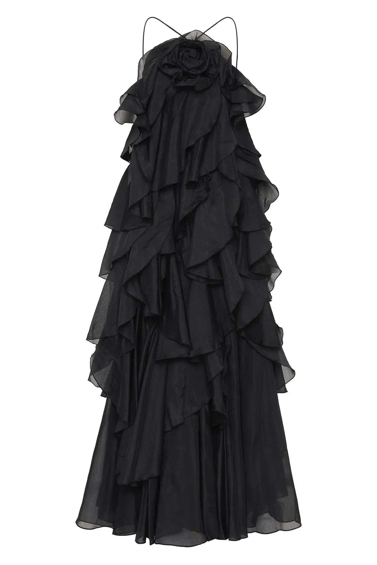 Aje Pandorea Layered Maxi Dress Black Size AU 6 - Image 7