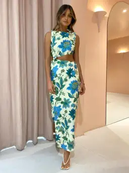 Sir the Label Alexandre Knot Dress in Marguerite Print Size 0 / AU 6 for rent on The Volte - image 2