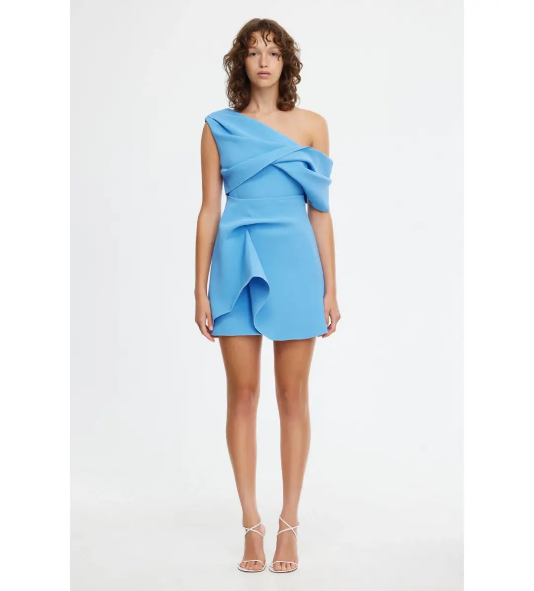 Acler Ashford Mini Dress - Blue - Size 8 for rent on The Volte - main image